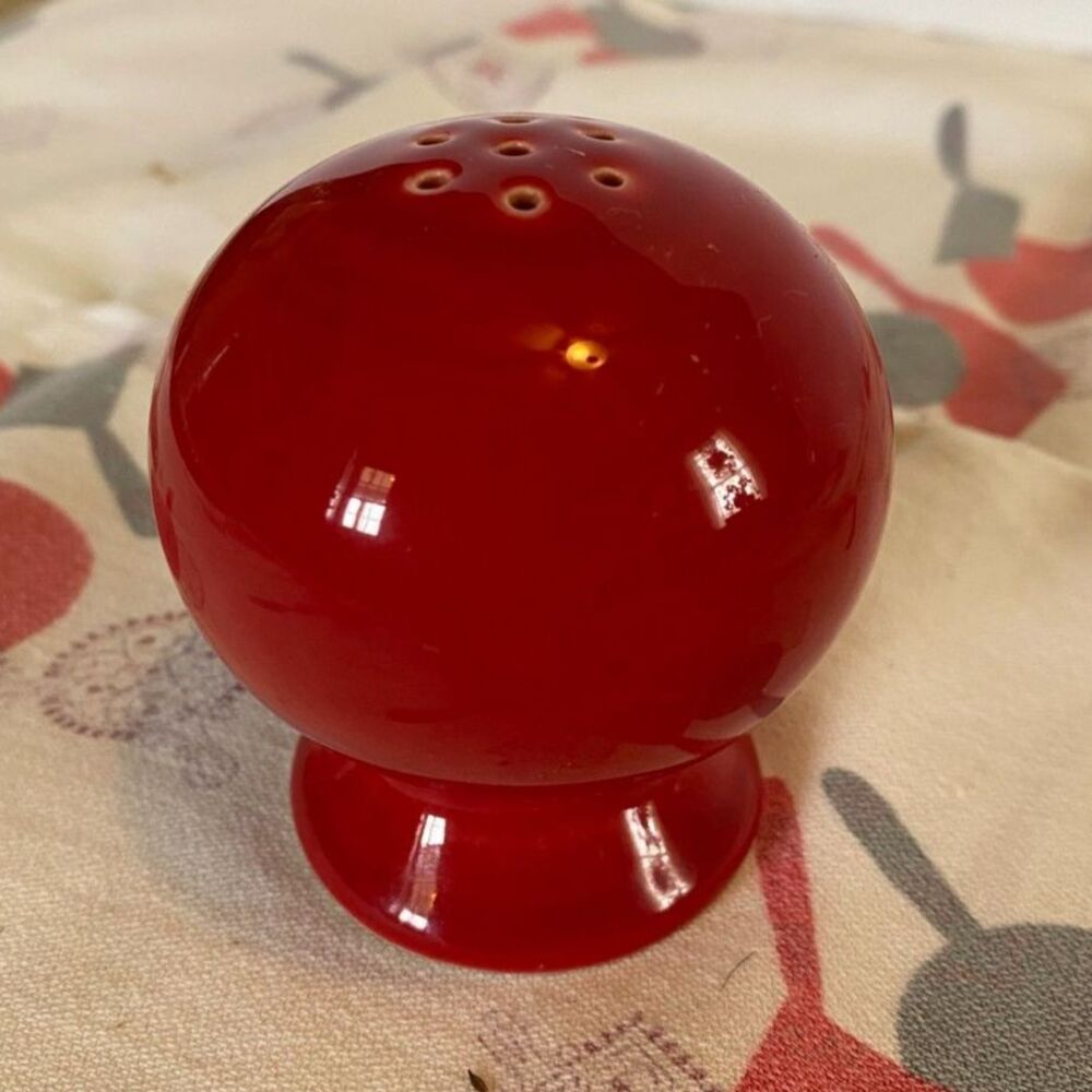 Fiestaware Scarlet Round Salt Shaker
